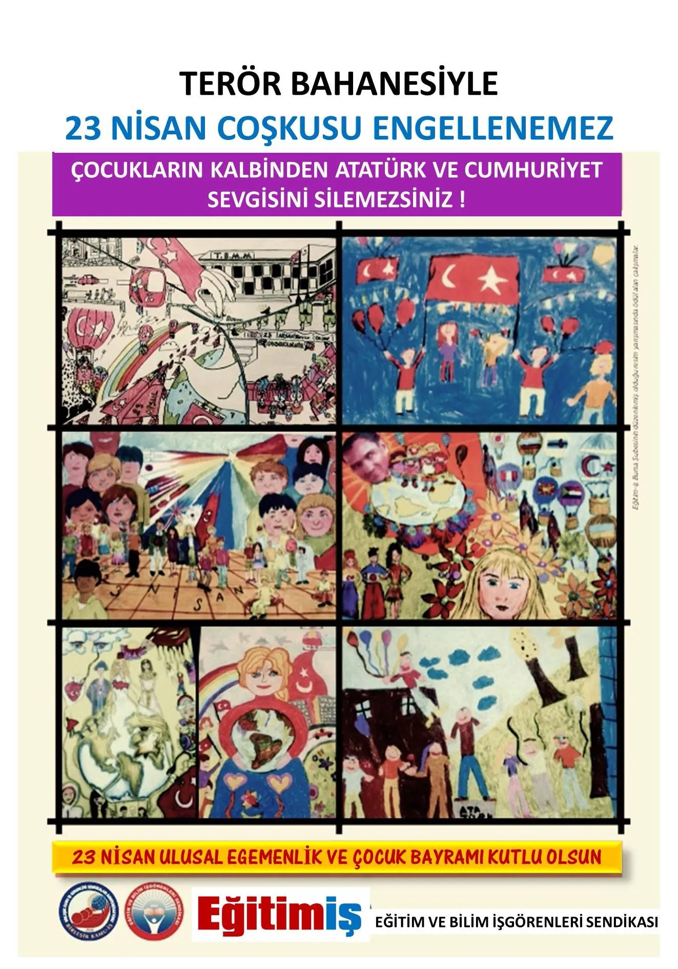 Çocuk ReSimleri-23 Nisan Ulusal Egemenlik ve Çocuk Bayramı | EĞİTİM İŞ