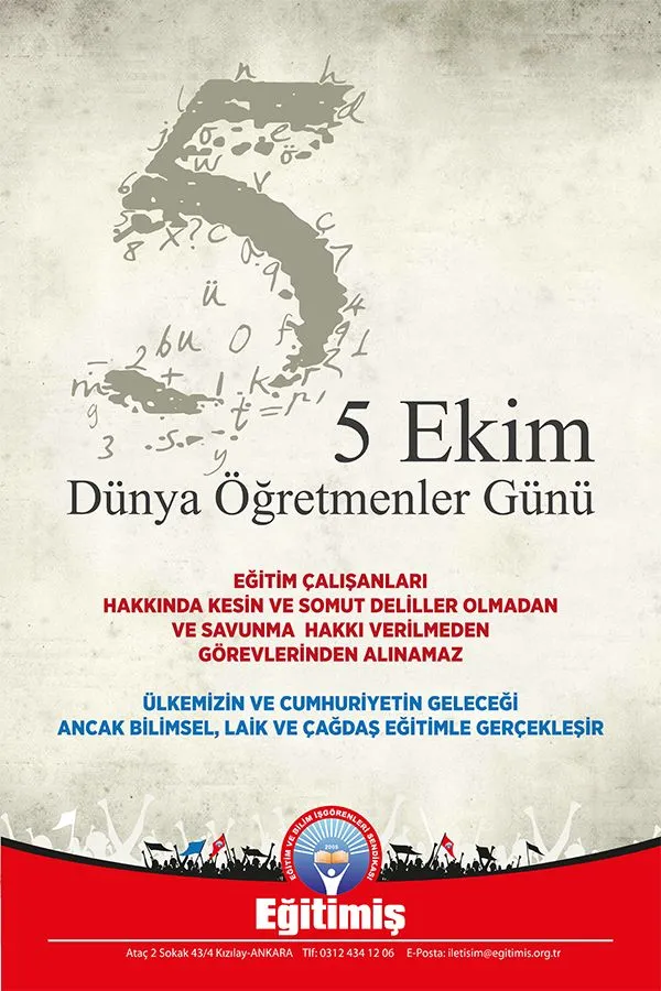 5 Ekim Dünya Öğretmenler Günü | EĞİTİM İŞ