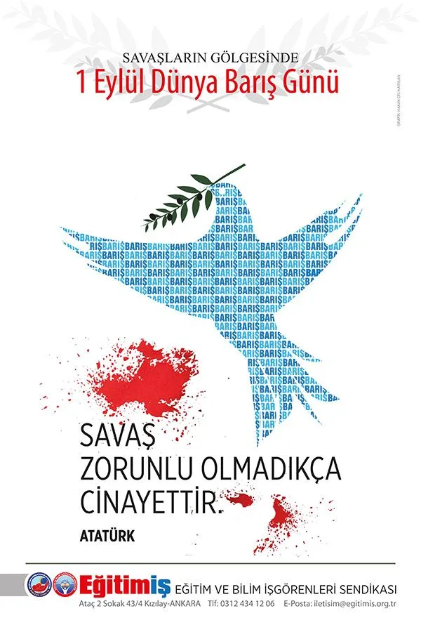 1 Eylül Dünya Barış Günü | EĞİTİM İŞ