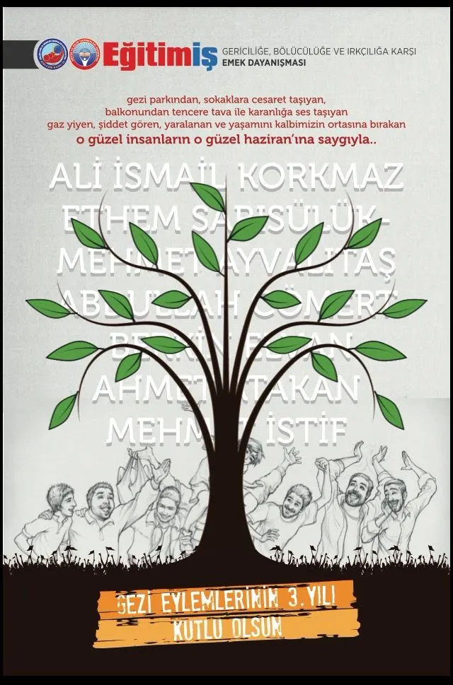 Gezi Eylemlerinin 3. Yılı Kutlu Olsun | EĞİTİM İŞ