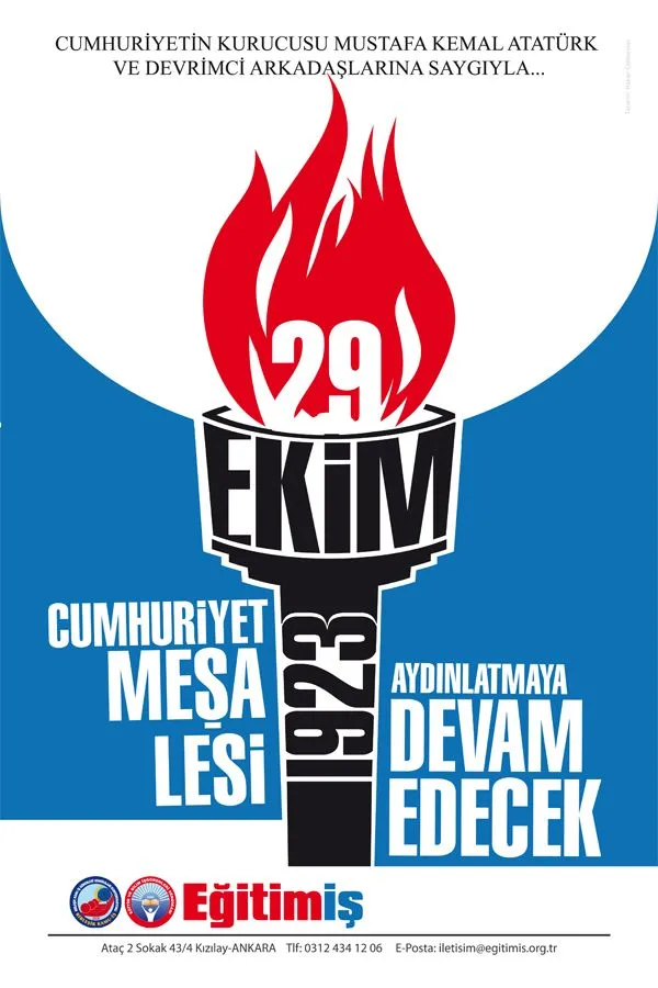 CUMHURİYETİMİZİN KURULUŞUNUN 93. YILI KUTLU OLSUN | EĞİTİM İŞ