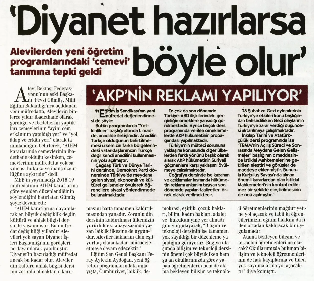 AKP`nin Reklamı Yapılıyor | EĞİTİM İŞ