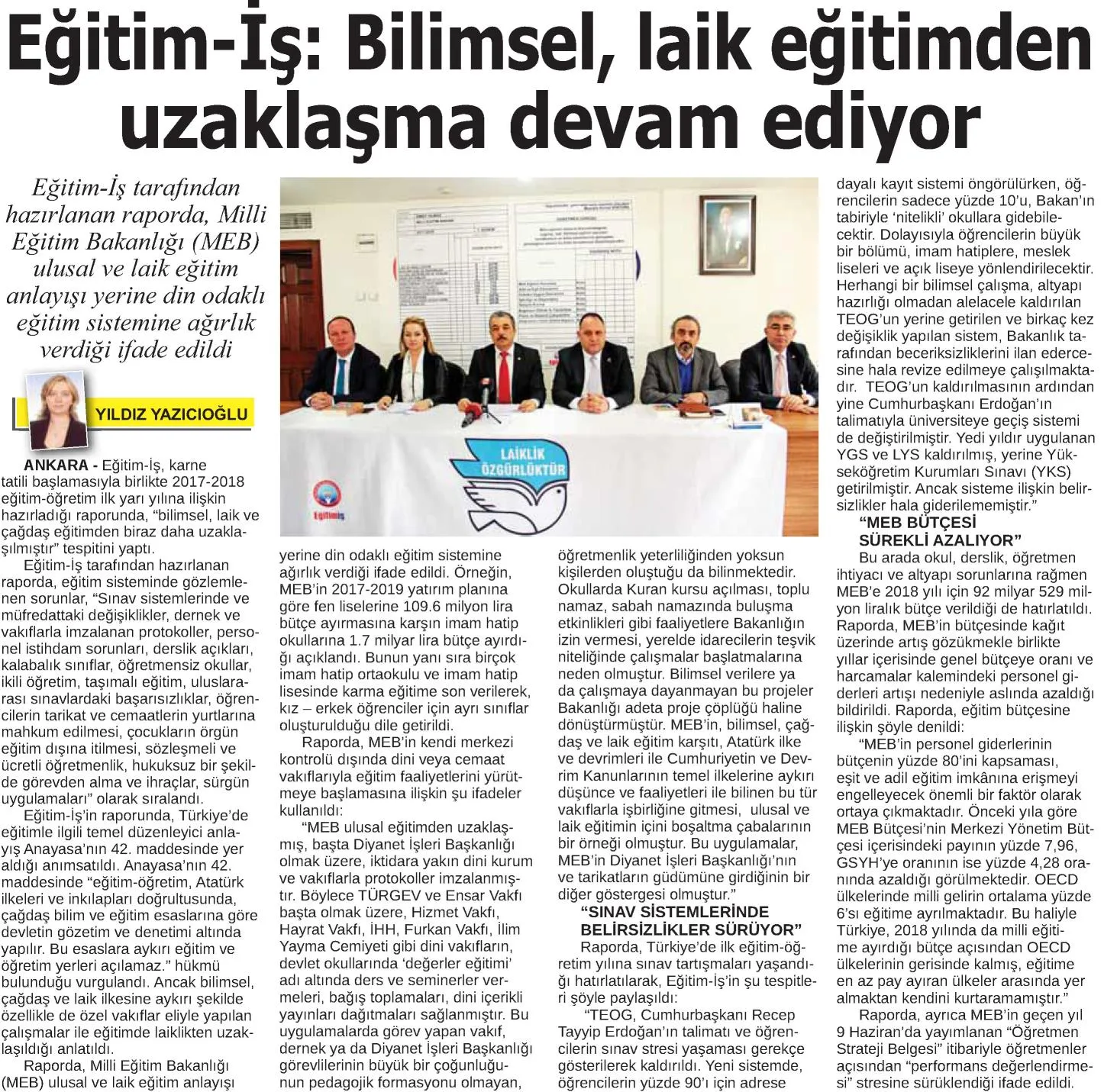 Bilimsel Laik Eğitimden Uzaklaşma Devam Ediliyor | EĞİTİM İŞ