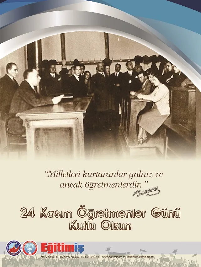 24 KASIM ÖĞRETMENLER GÜNÜ  | EĞİTİM İŞ