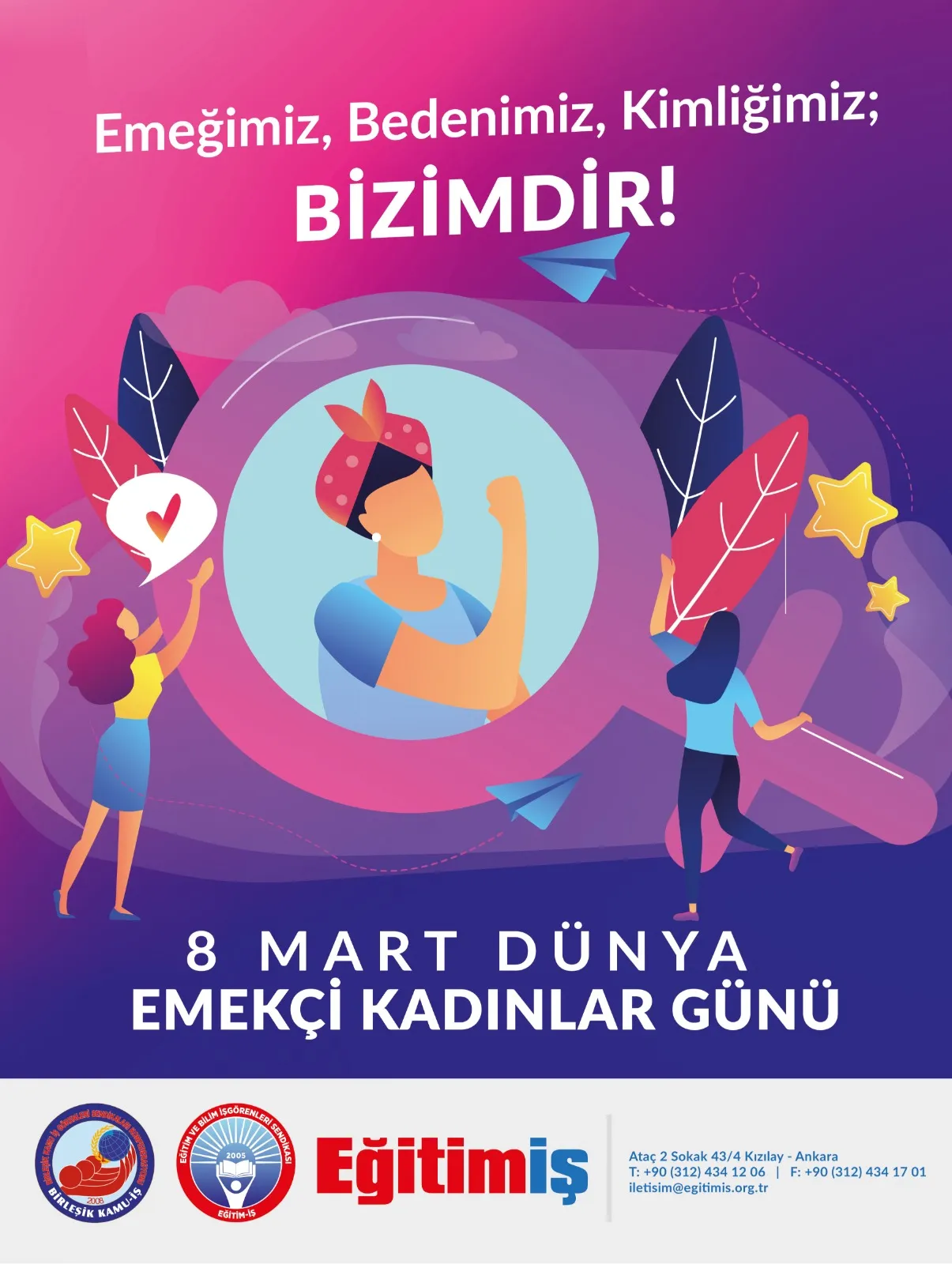 8 MART DÜNYA EMEKÇİ KADINLAR GÜNÜ | EĞİTİM İŞ