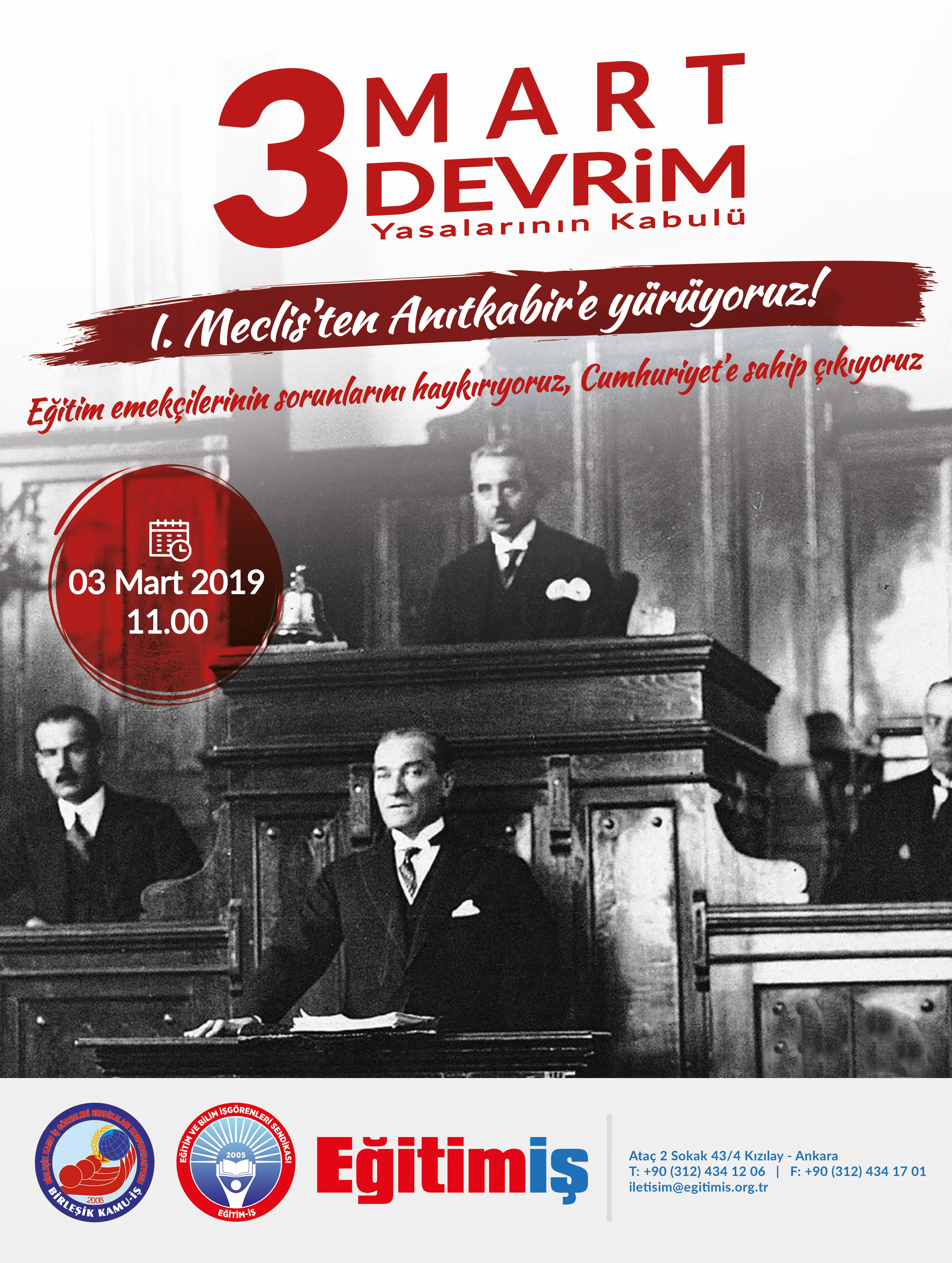 3 Mart Devrim Yasalarının Kabulü | EĞİTİM İŞ