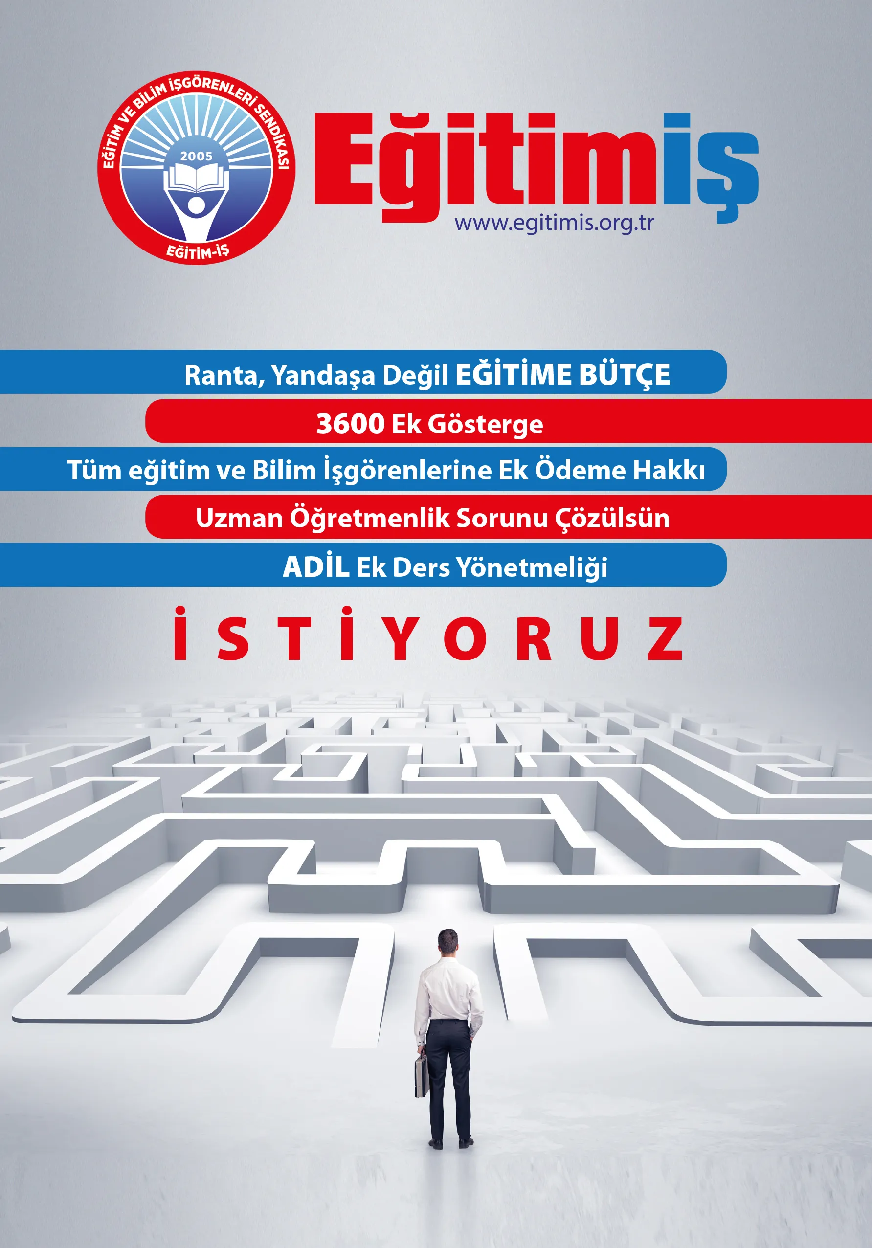 Çağdaş, Bilimsel, Laik, Ulusal, Kamusal, Parasız ve Karma Eğitimi Savunur | EĞİTİM İŞ