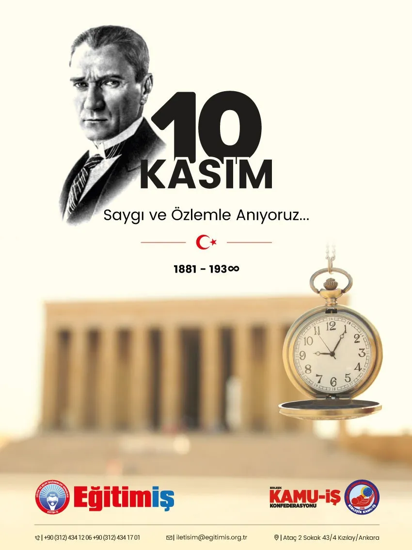10 Kasım Atatürk`ü Anma | EĞİTİM İŞ