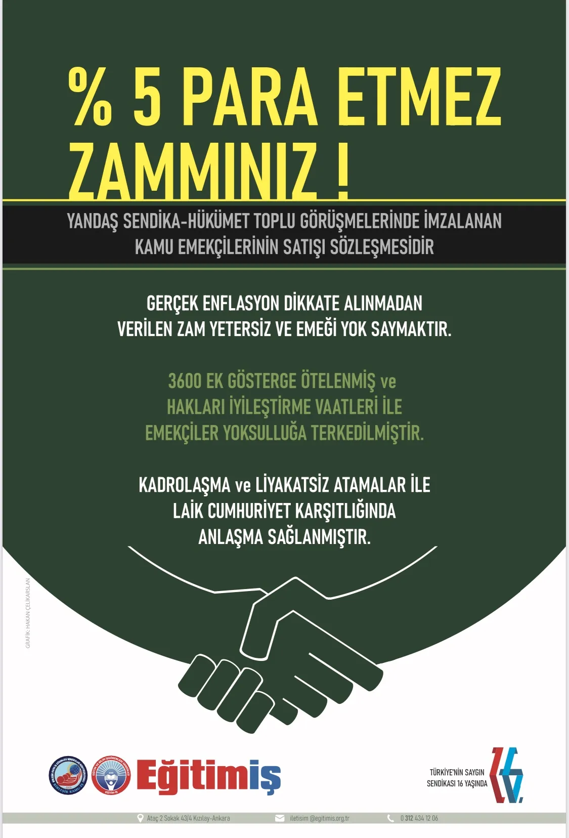 Toplu Sözleşme Afiş  | EĞİTİM İŞ