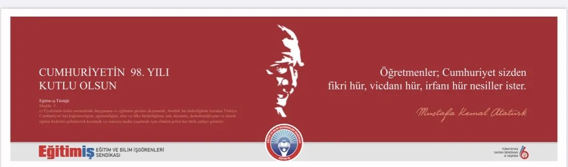 29 Ekim Bilbord-2 | EĞİTİM İŞ