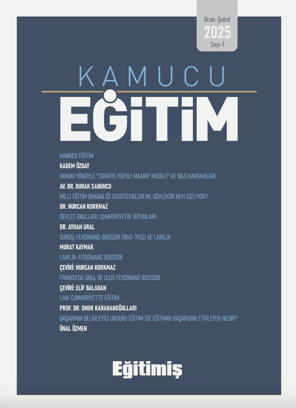 Kamucu Eğitim Sayı-1 | EĞİTİM İŞ