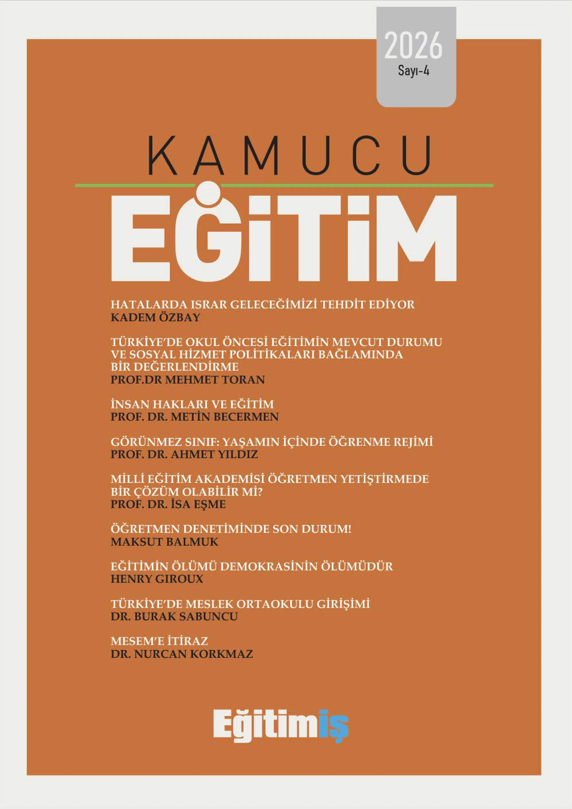 Kamucu Eğitim 4. Sayı | EĞİTİM İŞ