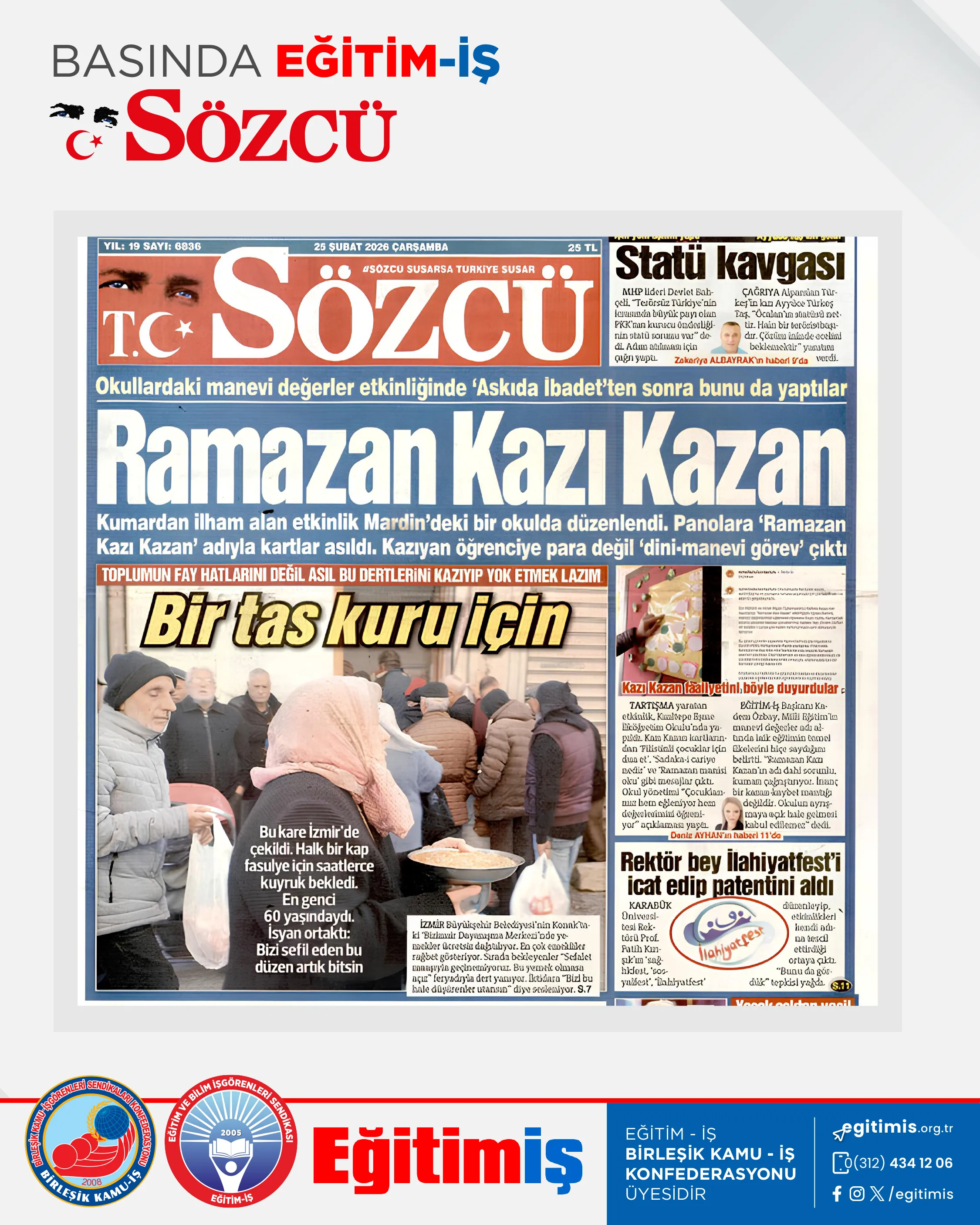Ramazan Kazı Kazan | EĞİTİM İŞ