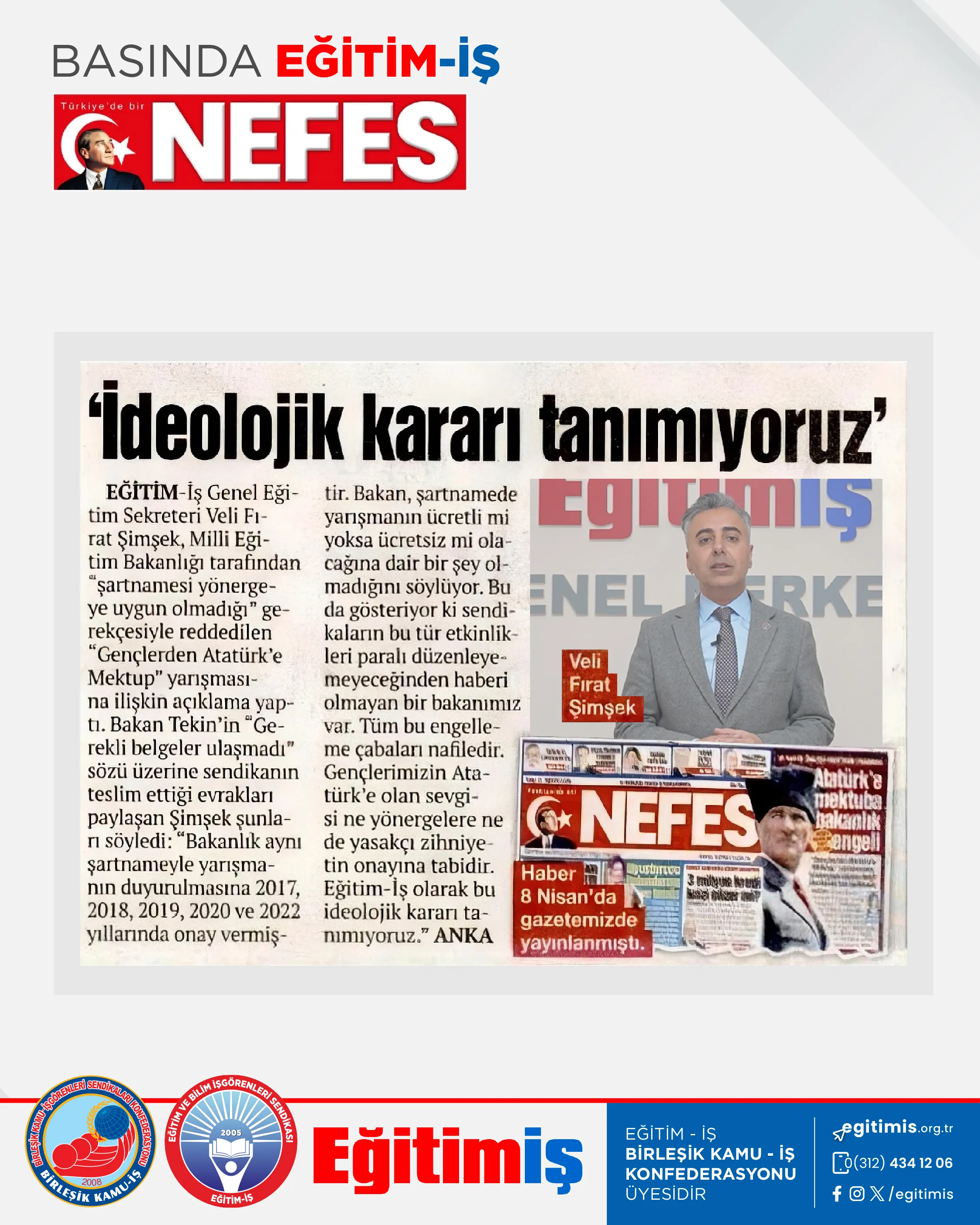 'İdeolojik kararı tanımıyoruz' | EĞİTİM İŞ