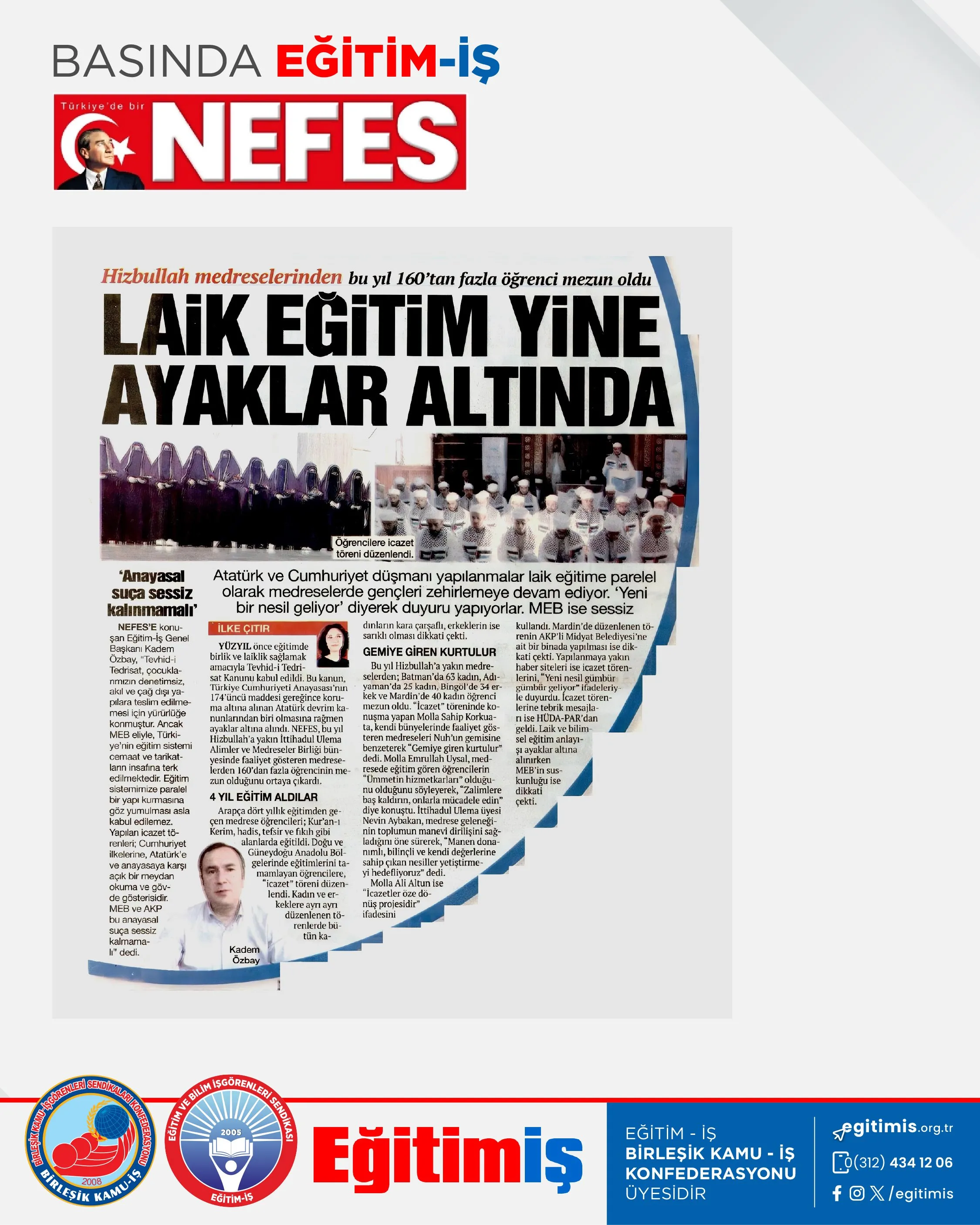 LAİK EĞİTİM YİNE AYAKLAR ALTINDA | EĞİTİM İŞ