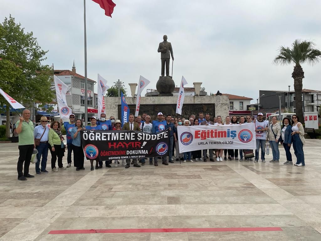 Bir eğitim emekçisi daha saldırıya uğradı.Eğitim İş 1 Nolu Şube Urla Temsilciliğimiz Eğitim Emekçisine Sahip Çıktı | EĞİTİM İŞ