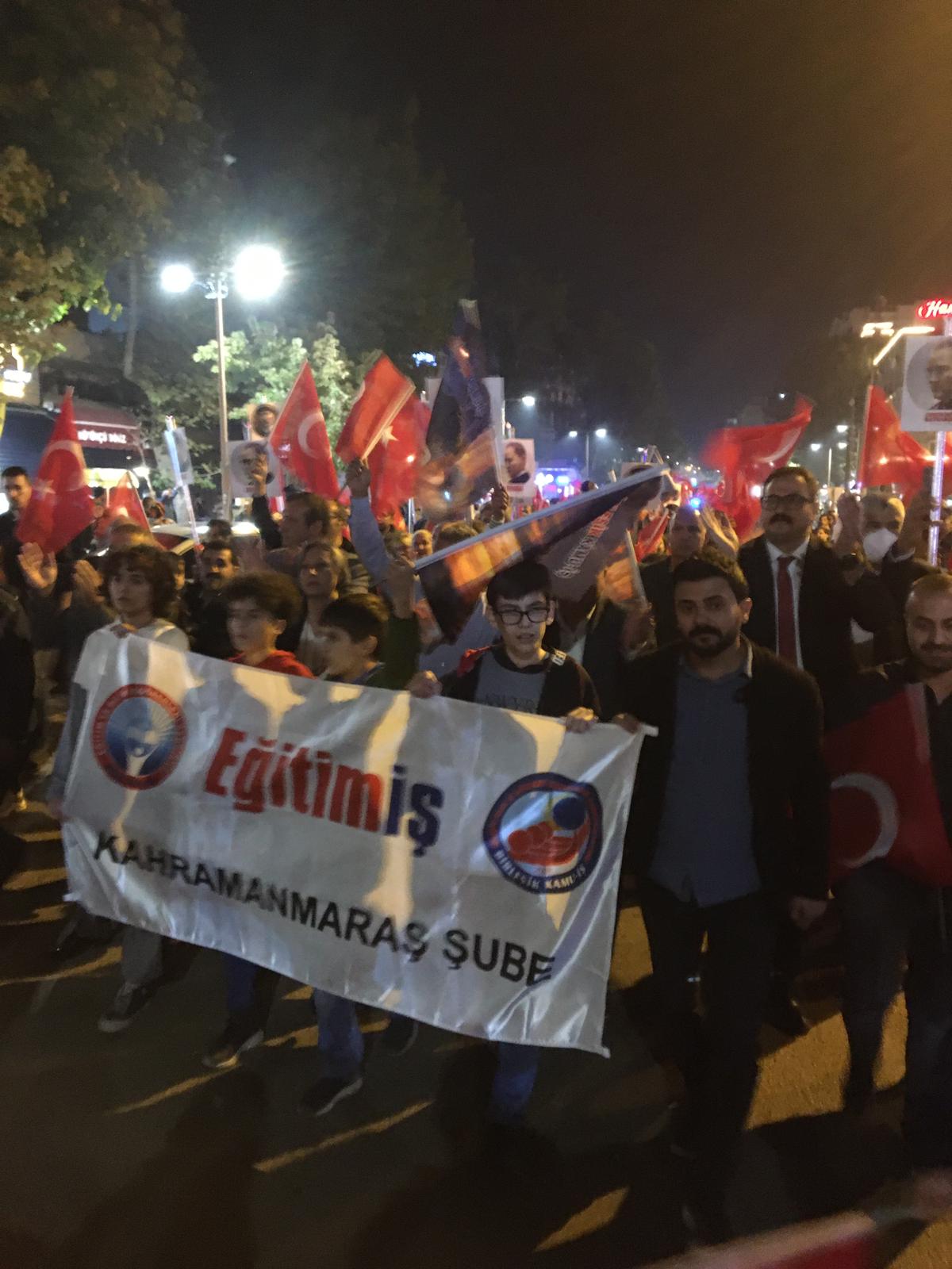 KAHRAMANMARAŞ`TA ŞUBEMİZİN DÜZENLEDİĞİ FENER ALAYINA YOĞUN KATILIM | EĞİTİM İŞ