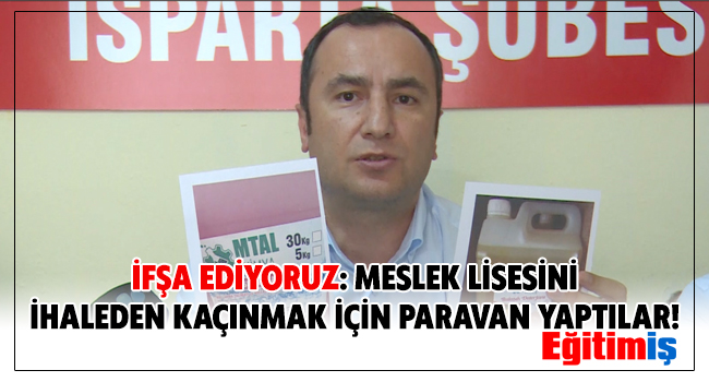 İFŞA EDİYORUZ: MESLEK LİSESİNİ İHALEDEN KAÇINMAK İÇİN PARAVAN YAPTILAR! | EĞİTİM İŞ