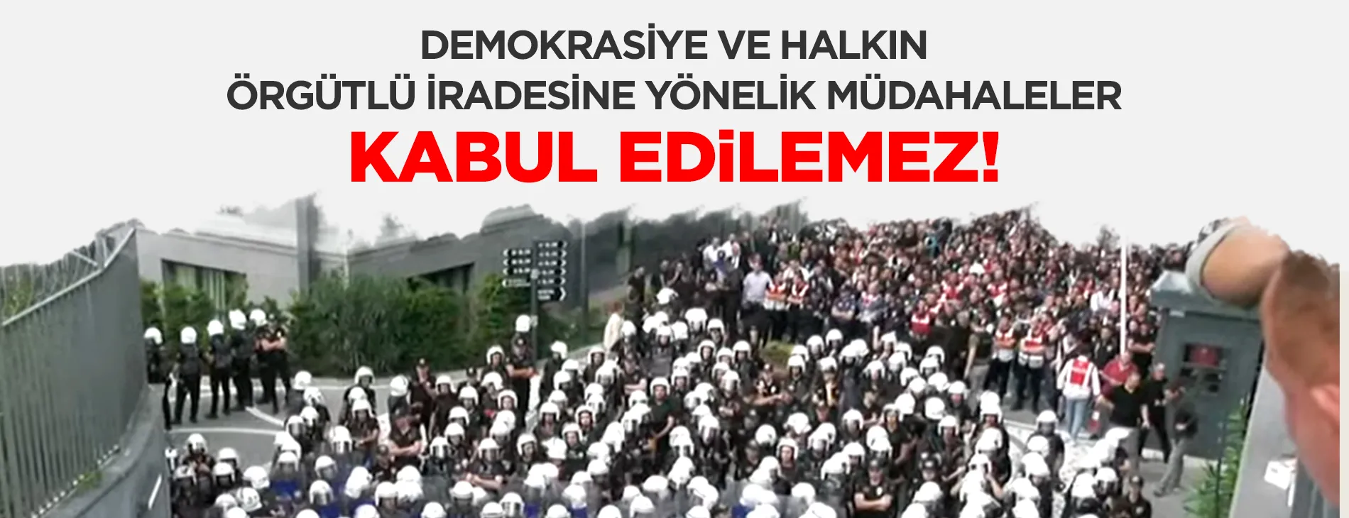 DEMOKRASİYE VE HALKIN ÖRGÜTLÜ İRADESİNE YÖNELİK MÜDAHALELER KABUL EDİLEMEZ | EĞİTİM İŞ