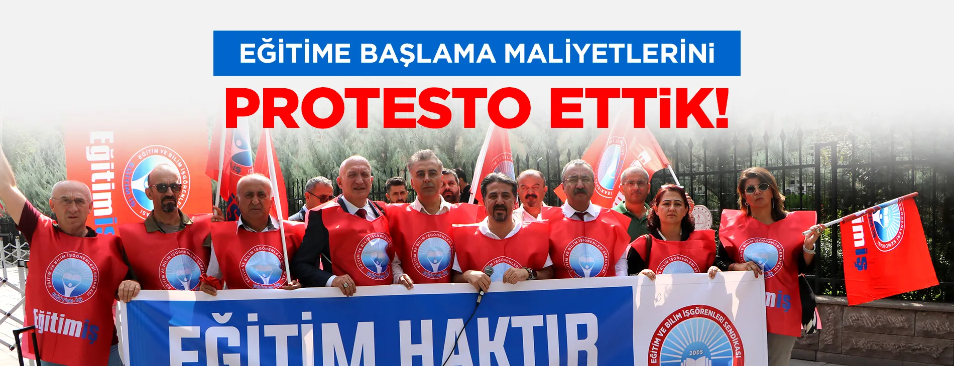 EĞİTİME BAŞLAMA MALİYETLERİNİ PROTESTO ETTİK: BİR ÇANTA İKİ TÜRKİYE MANZARASI İSTEMİYORUZ! | EĞİTİM İŞ