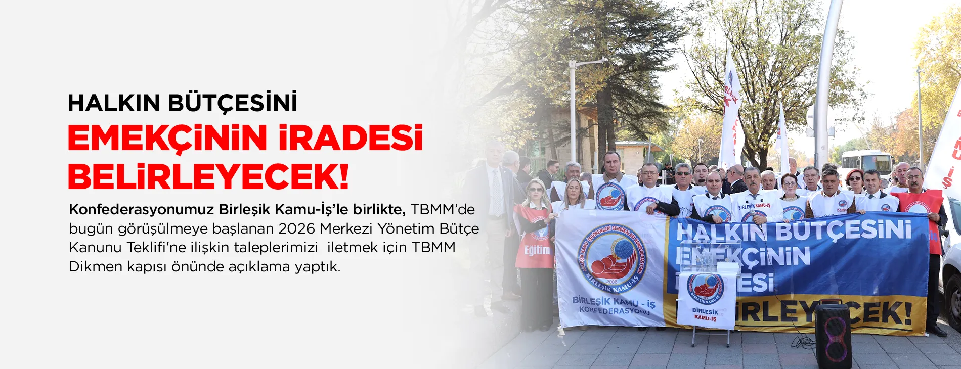 HALKIN BÜTÇESİNİ EMEKÇİNİN İRADESİ BELİRLEYECEK | EĞİTİM İŞ