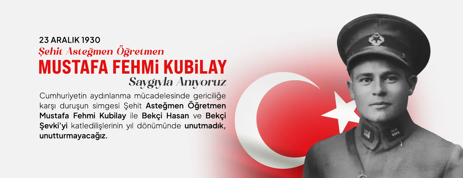 DEVRİM ŞEHİDİMİZ KUBİLAY’IN MİRASIYLA CUMHURİYETE SAHİP ÇIKMAYA DEVAM EDİYORUZ! | EĞİTİM İŞ