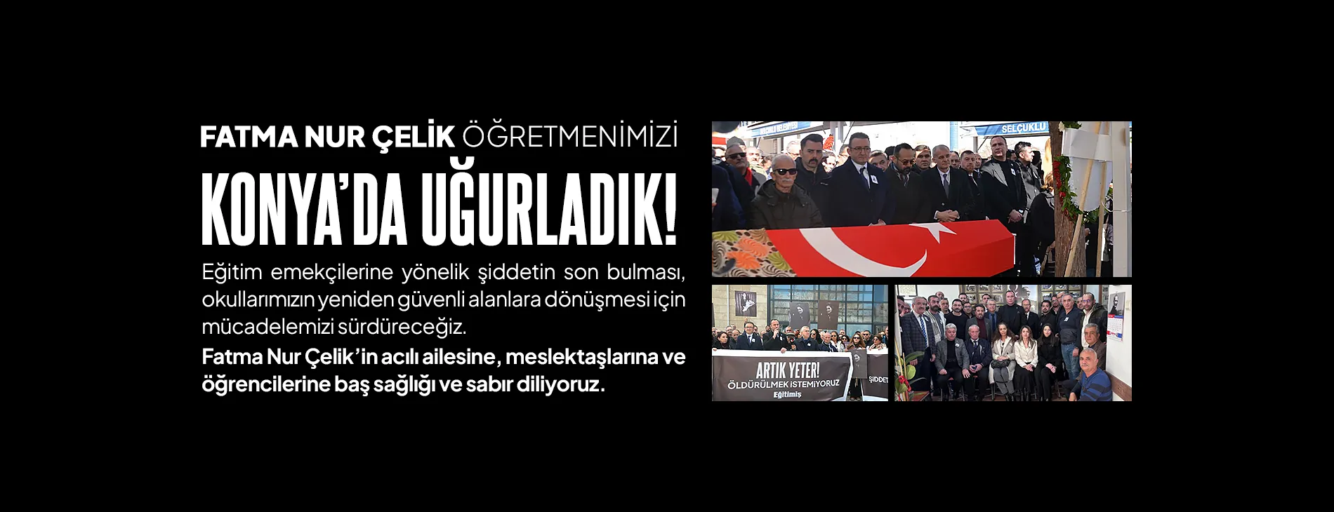 FATMA NUR ÇELİK ÖĞRETMENİMİZİ KONYA’DA UĞURLADIK