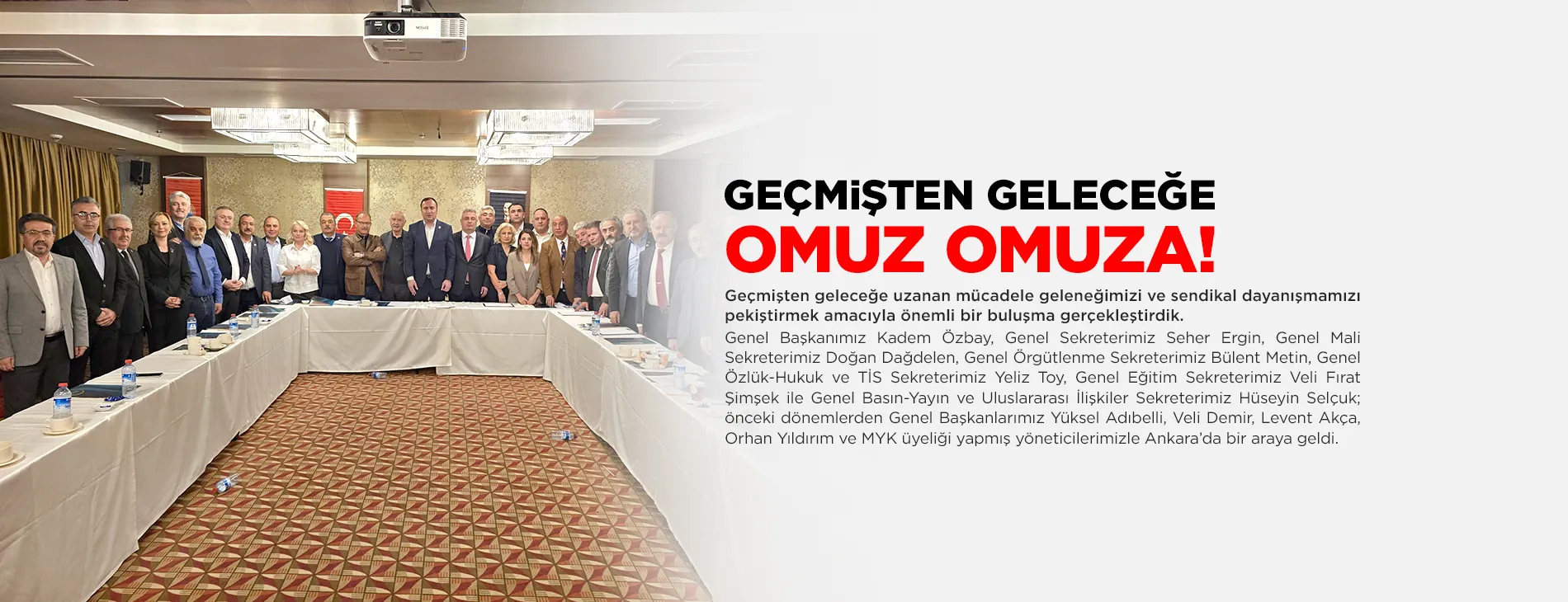 GEÇMİŞTEN GELECEĞE OMUZ OMUZA!
