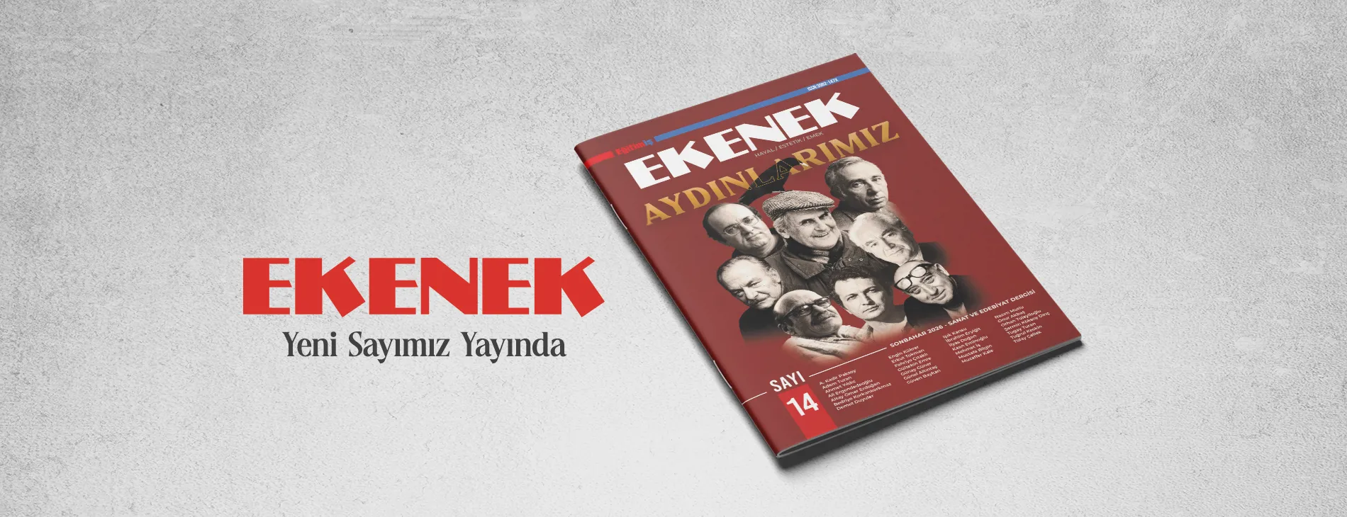 EKENEK DERGİMİZİN 14. SAYISI YAYINDA!